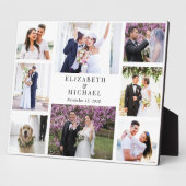 Elegante Foto Collage Wedding Fotoplatte (Seite)
