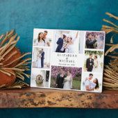 Elegante Foto Collage Wedding Fotoplatte (Seite)