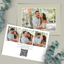 Elegante Foto Collage Wedding Save the Date