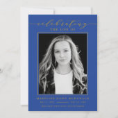 ELEGANTE FOTO-FEIERUNG LEBEN MEMORIAL FUNERAL EINLADUNG (Vorderseite)