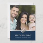 Elegante Foto-Ferienwohnung Feiertagskarte (Vorderseite)