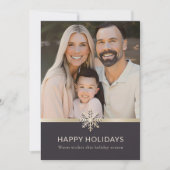 Elegante Foto-Ferienwohnung Feiertagskarte (Vorderseite)