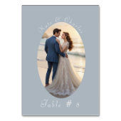 Elegante Foto-Frame Qr-Codetabelle Tischnummer (Rückseite)