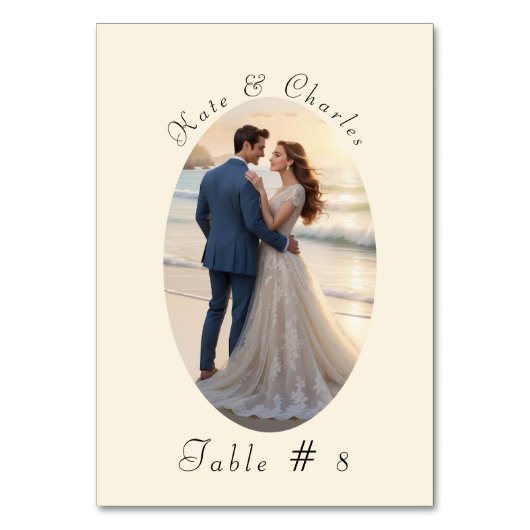 Elegante Foto-Frame Qr-Codetabelle Tischnummer (Rückseite)