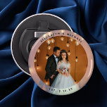 Elegante Foto-Gastgeschenk Hochzeit Flaschenöffner<br><div class="desc">Eleganter Foto und Groom Couple Gastgeschenk Hochzeit Flaschenöffner</div>