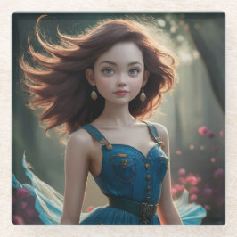 Elegante Foto Glass Untersetzer