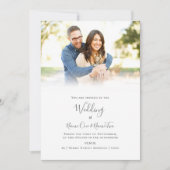 Elegante, Foto-Gradienten-Einladung Einladung (Vorderseite)