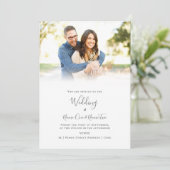 Elegante, Foto-Gradienten-Einladung Einladung (Stehend Vorderseite)