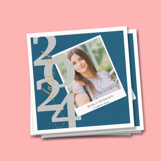 Elegante Foto Graduation Party 2025 Serviette