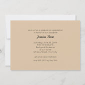 Elegante Foto Graduation Party Einladungen (Rückseite)