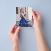 Elegante Foto Graduierungsparty qr Einladung Flyer (Gruppe)