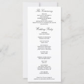 Elegante Foto-Hochzeitskarte (Rückseite)