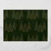 Elegante Foto & Liebe Folien Feiertagskarte (Rückseite)