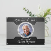 Elegante Foto-Renting-Party Einladungen (Stehend Vorderseite)