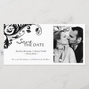 Elegante Foto-Save the Date Einladung