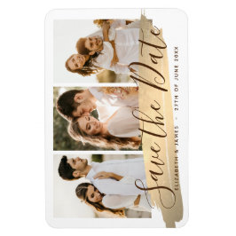 Elegante Foto-Save-the-Date-Magneteinladung Magnet