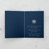 Elegante Foto-Urlaubskarte Karte (Innenseite)