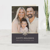 Elegante Foto-Urlaubskarte Karte (Vorderseite)