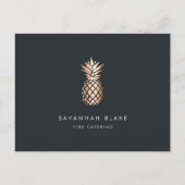 Elegante Fotocollage für Ananas Postkarte (Vorderseite)