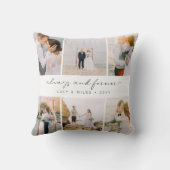 Elegante FotoCollage Kissen (Rückseite)