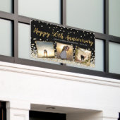 Elegante FotoCollage Silver Gold 50 Jahre Jubiläum Banner (Äußeres Gebäude)