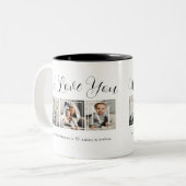 Elegante FotoCollage Zweifarbige Tasse (Vorderseite Links)