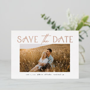 Elegante Fotografie-Hochzeitstypografie - Sichert  Folieneinladung