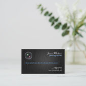 Elegante Fotografy Business Card mit QR Code II Visitenkarte (Stehend Vorderseite)