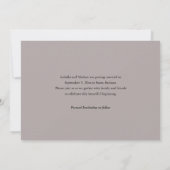 Elegante Fotohochzeitsschrift Save The Date (Rückseite)