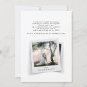 Elegante Fotos handgemachte Hochzeit Dankeskarte (Rückseite)