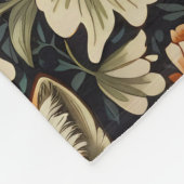 Elegante Foxes William Morris Inspiriert Muster Fleecedecke (Ecke)