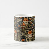 Elegante Foxes William Morris Inspiriert Muster Kaffeetasse (Mittel)