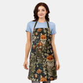 Elegante Foxes William Morris Inspiriert Muster Schürze (Getragen)