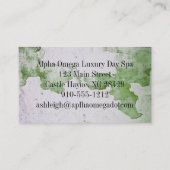 Elegante Frame Business Card Visitenkarte (Rückseite)