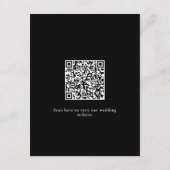 Elegante Frame Monogram Wedding Begleitkarte (Rückseite)