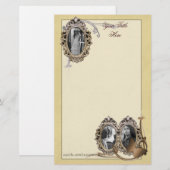 Elegante Frame Stationery Briefpapier (Vorne/Hinten)