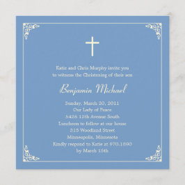 Elegante Frame Taufe/stille Einladung