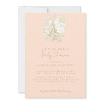 Elegante französische Blumentoilette Pink Gold Bab