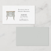 Elegante französische Brust Visitenkarte (Vorne/Hinten)