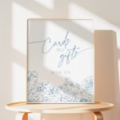 Elegante Französische Chinoiserie Blumengärten Sockelschild