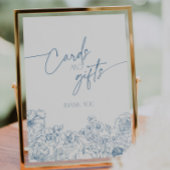 Elegante Französische Chinoiserie Blumengärten Sockelschild