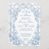 Elegante französische Dusche in der Toilchinoiseri Einladung (Vorne/Hinten)