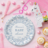 Elegante französische Dusche in der Toilchinoiseri Pappteller (Party)