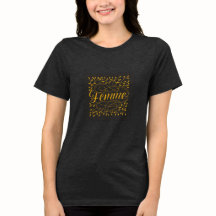 Elegante französische Femme-Kalligrafie Botanical