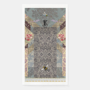 Elegante französische Garten-Papier-Serviette Serviette