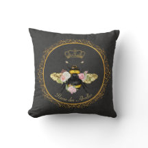 Elegante französische Königin Bee Pink Roses Gray 