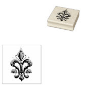 Elegante französische Lilie Gummistempel (Stempel)
