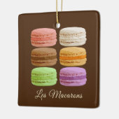 Elegante französische Macarons - Assoziierte Arome Keramikornament (Links)