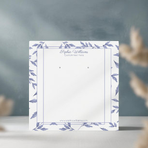 Elegante französische Ohrring-Grafikkarte
