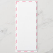 Elegante französische Rosa-Script-Karte für Hochze Menükarte (Rückseite)